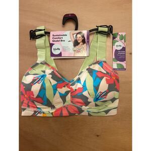 New Women’s Kindly Yours Modal Spandex bra/Sports Bra Tropical 🌴Mint size Small